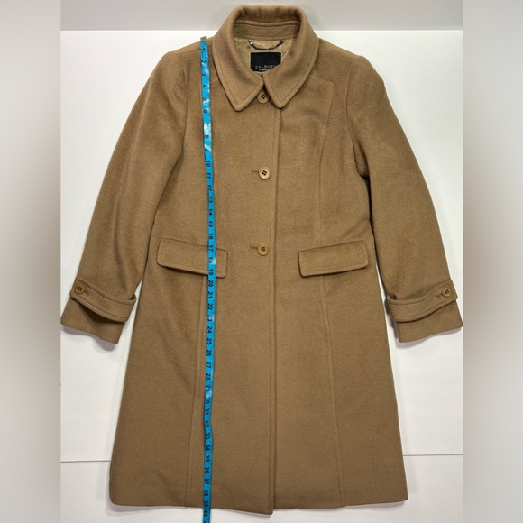 Talbots Wool/Angora Blend Coat - tan, size 10P - Picture 5 of 9